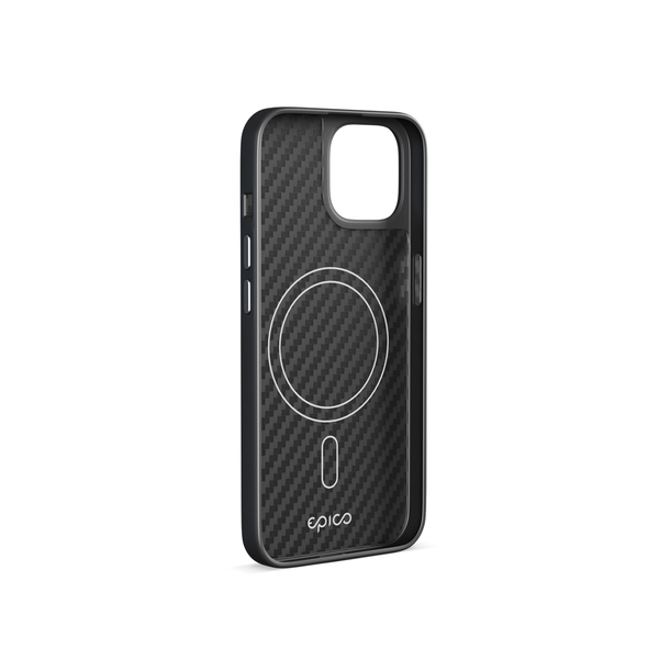 Epico Mag+ Hybrid Carbon Case iPhone 16 - black