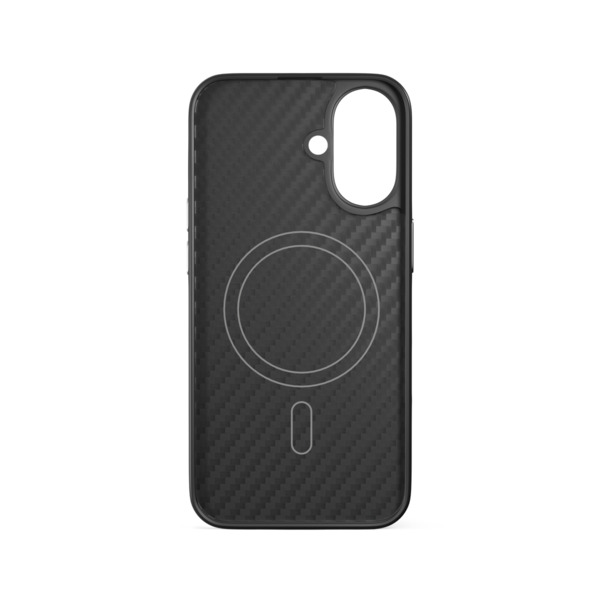Epico Mag+ Hybrid Carbon Case iPhone 16 - black