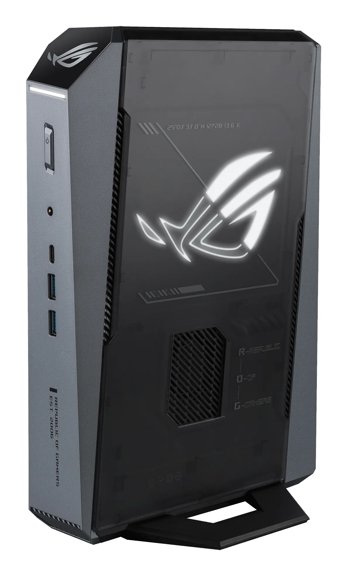 ASUS ROG GR70 AMD Ryzen 9 9955HX, 32GB, 1TB, RTX 5070, Win 11 Home Mini PC, Black