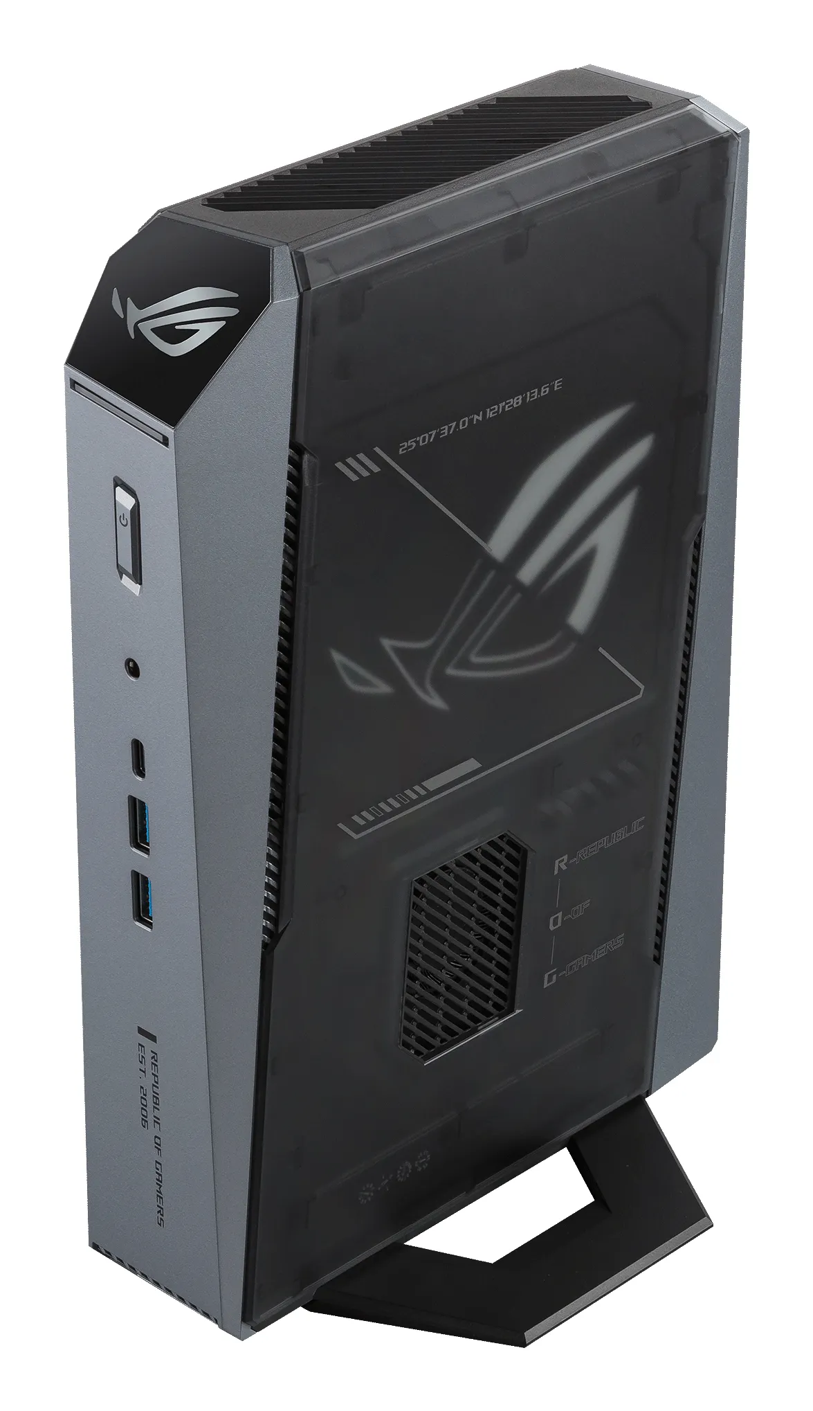 ASUS ROG GR70 AMD Ryzen 9 9955HX, 32GB, 1TB, RTX 5070, Win 11 Home Mini PC, Black