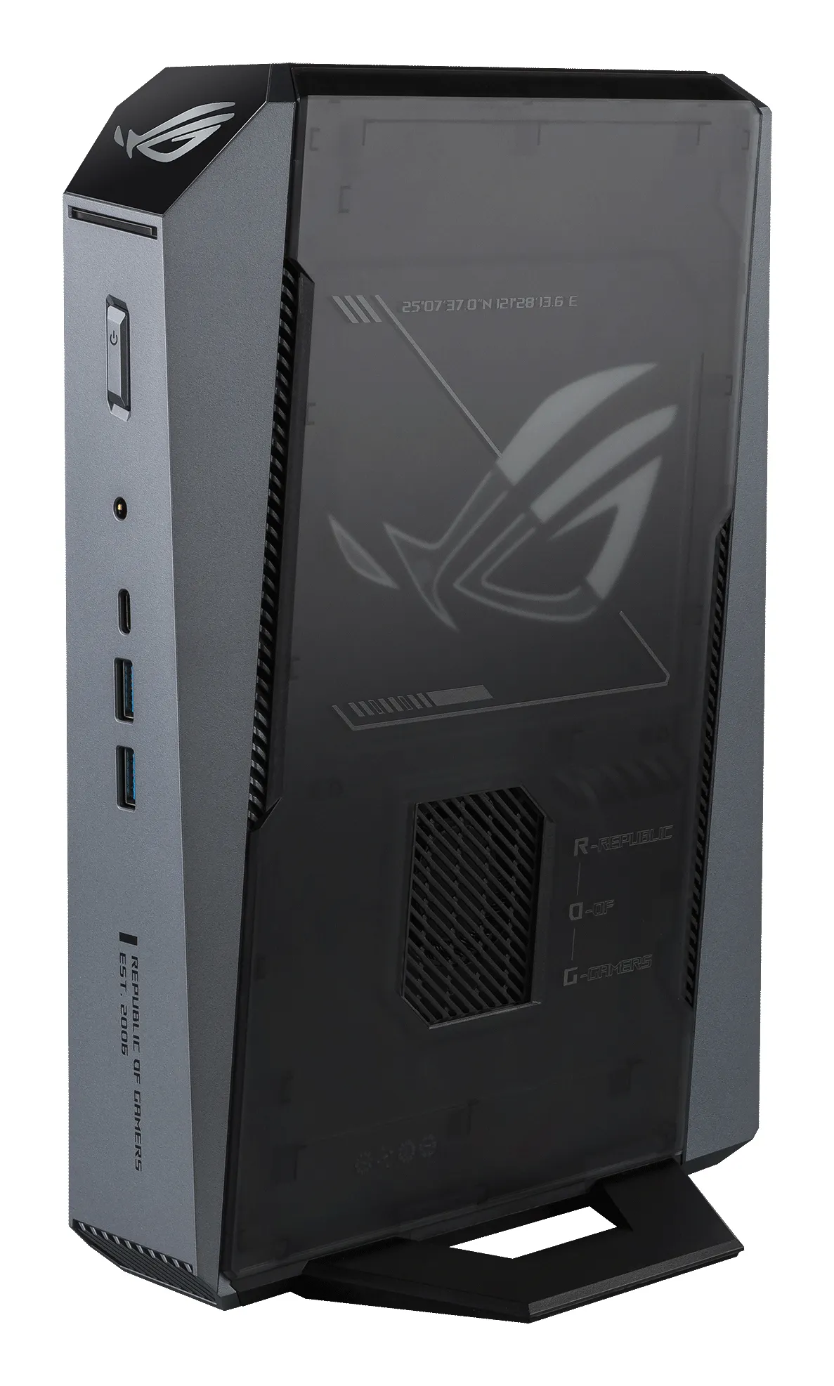 ASUS ROG GR70 AMD Ryzen 9 9955HX, 32GB, 1TB, RTX 5070, Win 11 Home Mini PC, Black