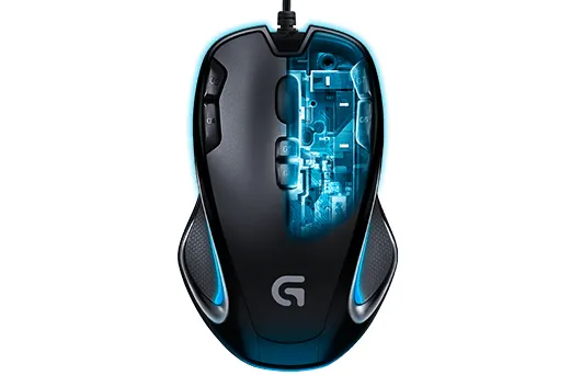 Logitech G300S - gaming mouse, Black/Blue