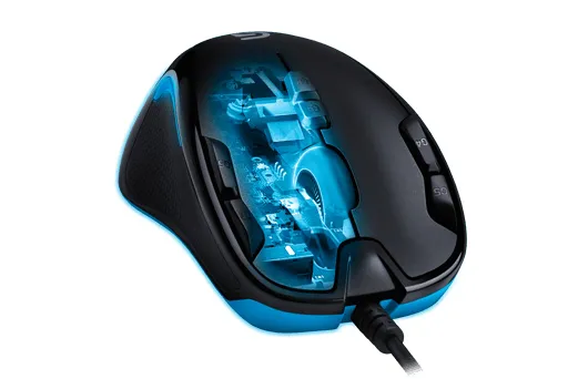 Logitech G300S - gaming mouse, Black/Blue