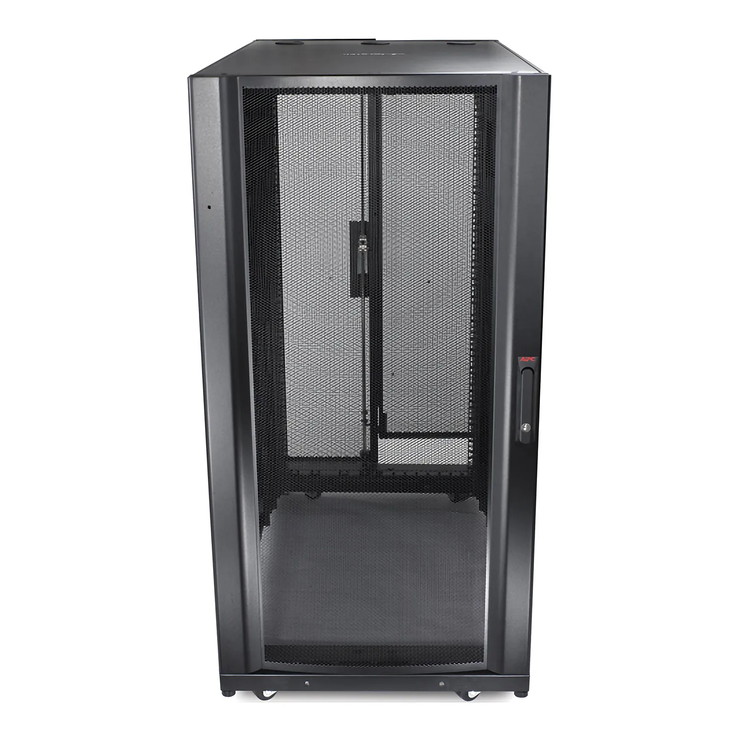 APC NetShelter SX 24U 19" Rack Enclosure Black 600mm Wide x 1070mm Deep 89 Kg. Includes: Casters, Roof, Doors, Key(s), Leveling feet, Roof, Side Panels.