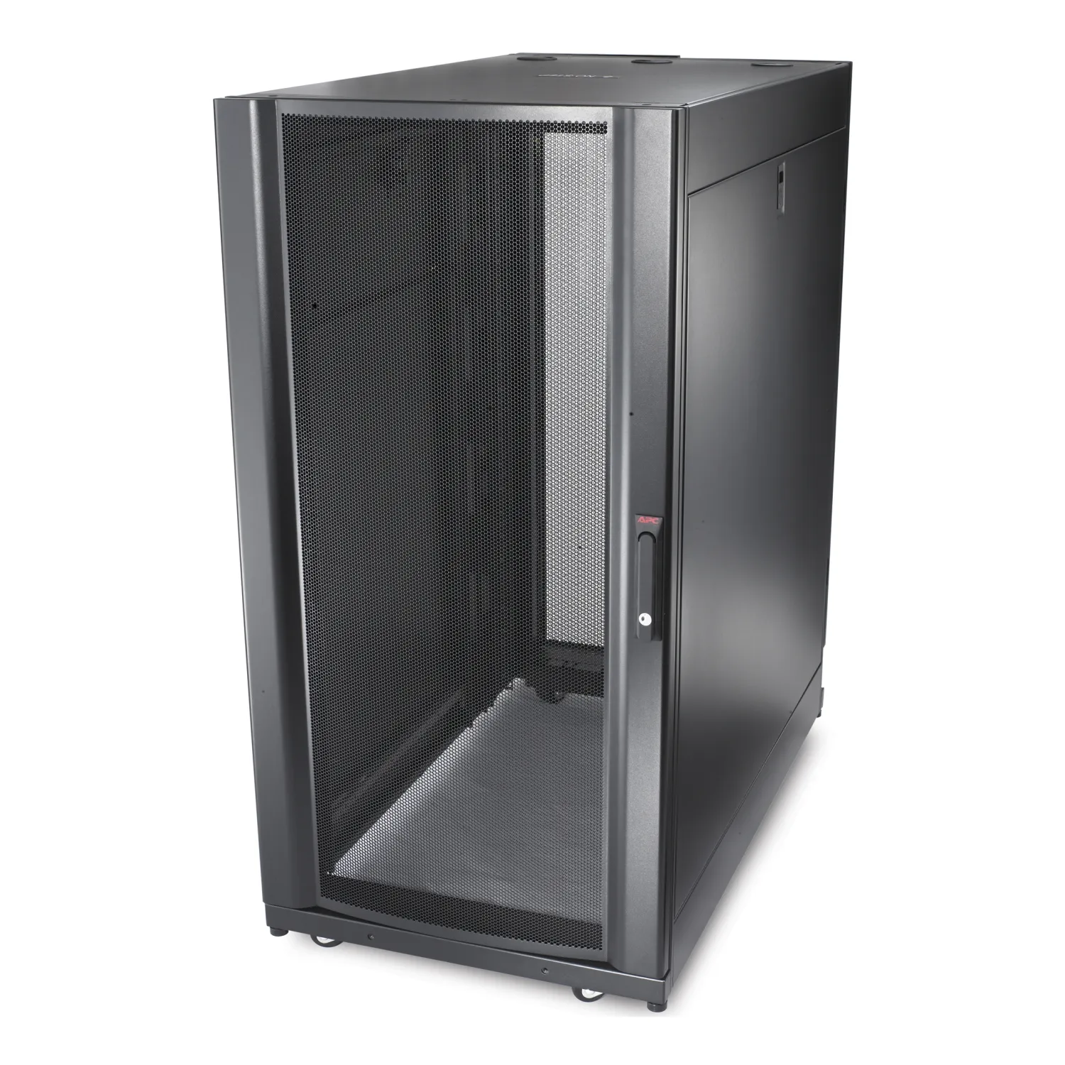 APC NetShelter SX 24U 19" Rack Enclosure Black 600mm Wide x 1070mm Deep 89 Kg. Includes: Casters, Roof, Doors, Key(s), Leveling feet, Roof, Side Panels.