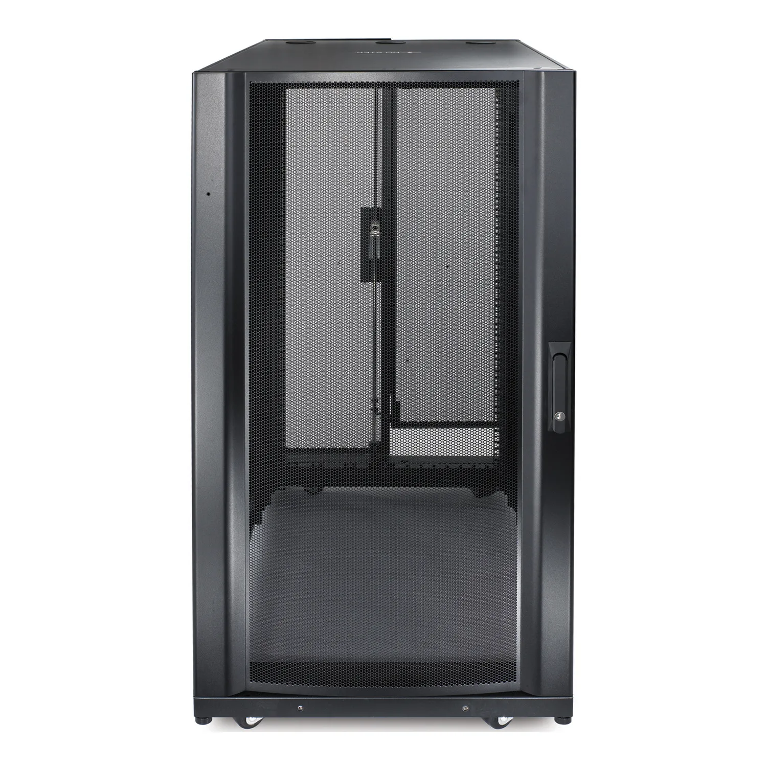 APC NetShelter SX 24U 19" Rack Enclosure Black 600mm Wide x 1070mm Deep 89 Kg. Includes: Casters, Roof, Doors, Key(s), Leveling feet, Roof, Side Panels.