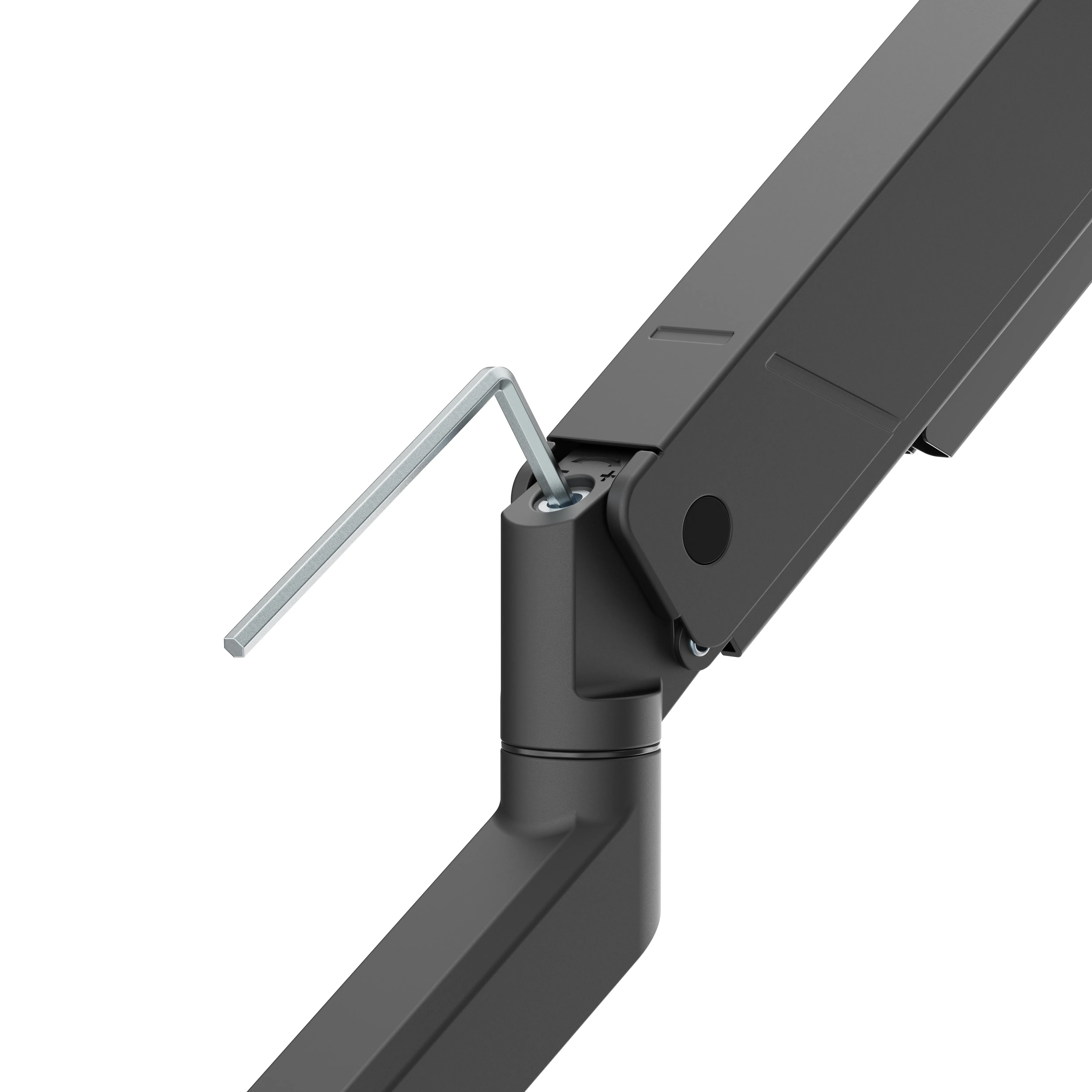 DELTACO ARM-536-1 Desk Mount, for 1 monitor, 17-45", with gas spring, 16kg, VESA 75/100, Black