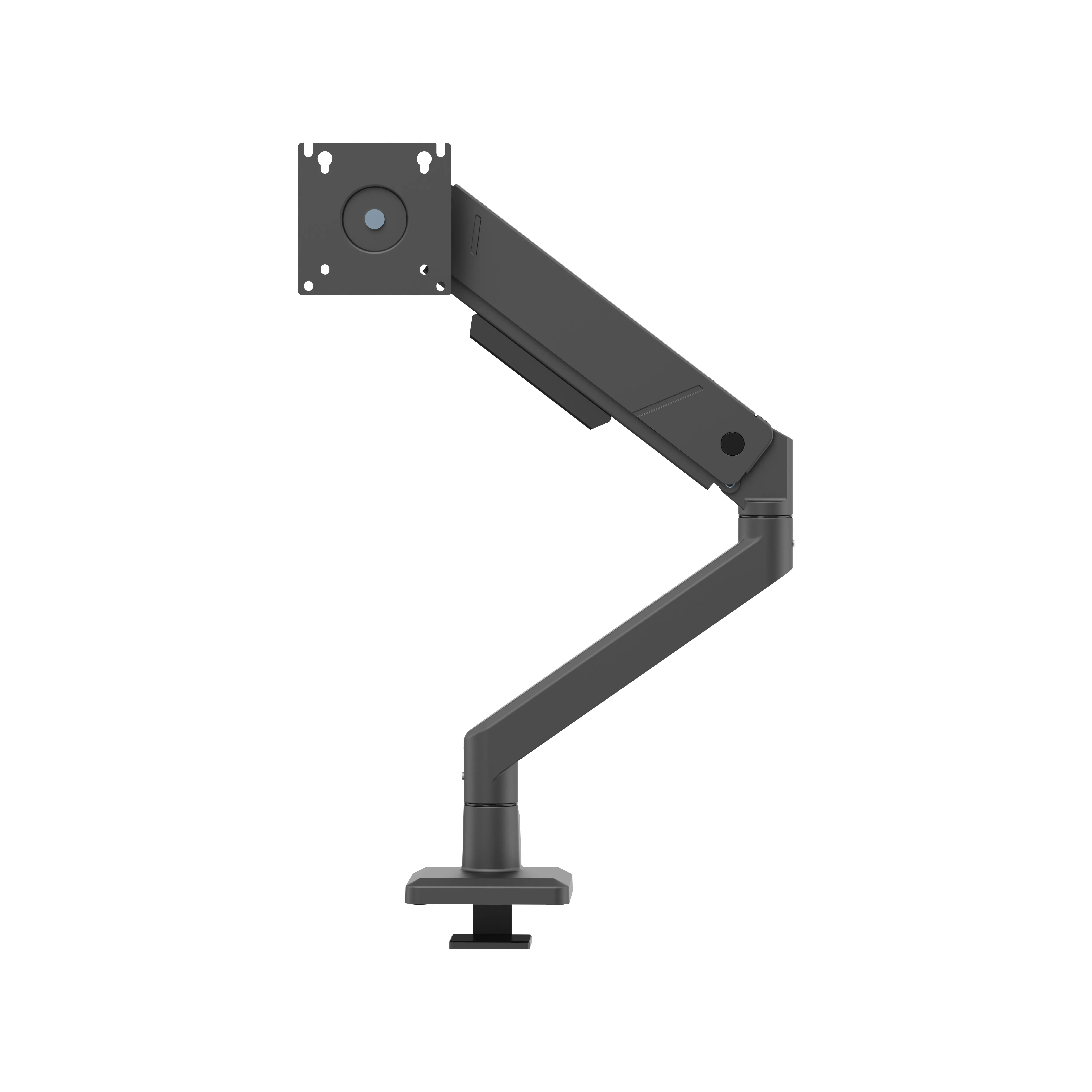 DELTACO ARM-536-1 Desk Mount, for 1 monitor, 17-45", with gas spring, 16kg, VESA 75/100, Black