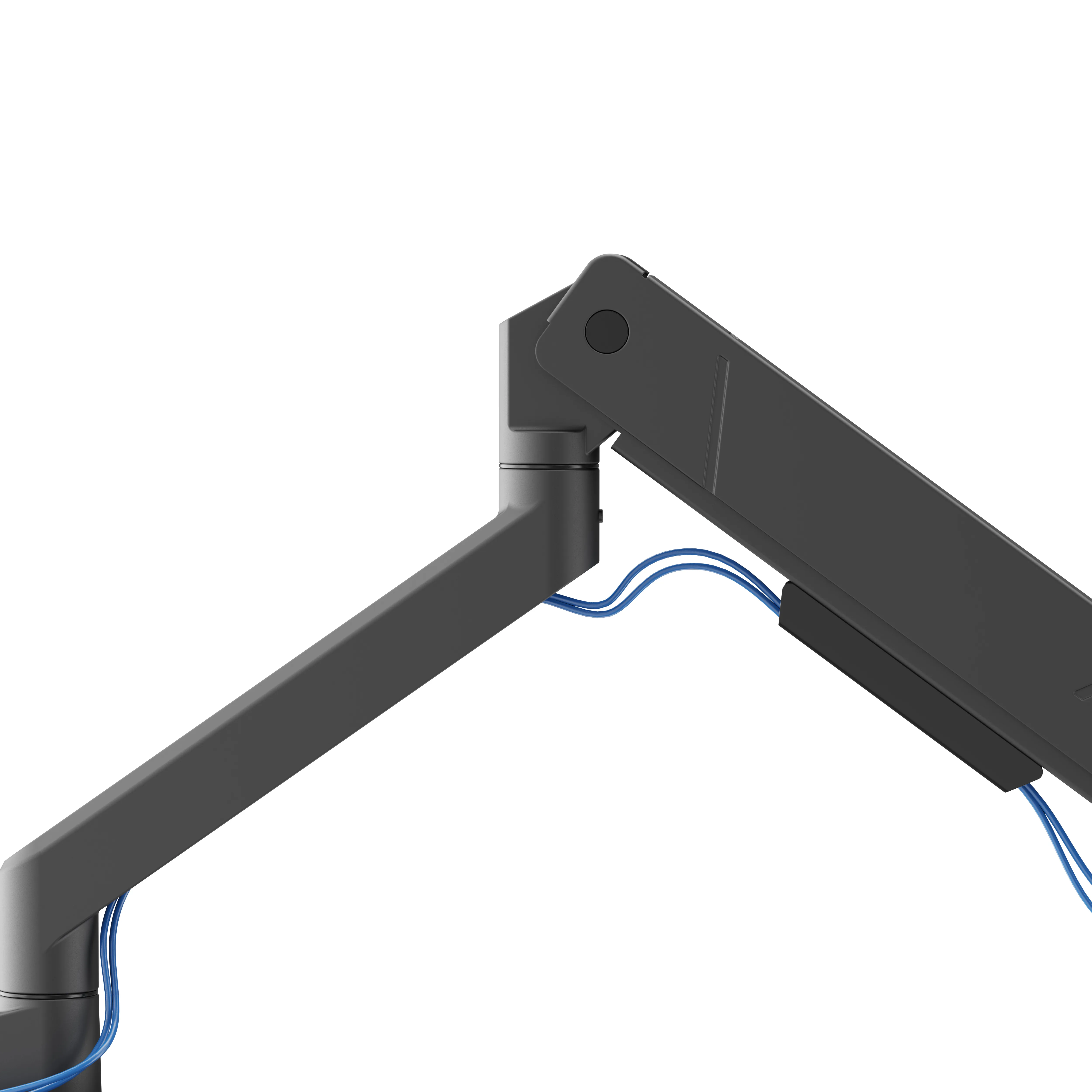 DELTACO ARM-536-1 Desk Mount, for 1 monitor, 17-45", with gas spring, 16kg, VESA 75/100, Black