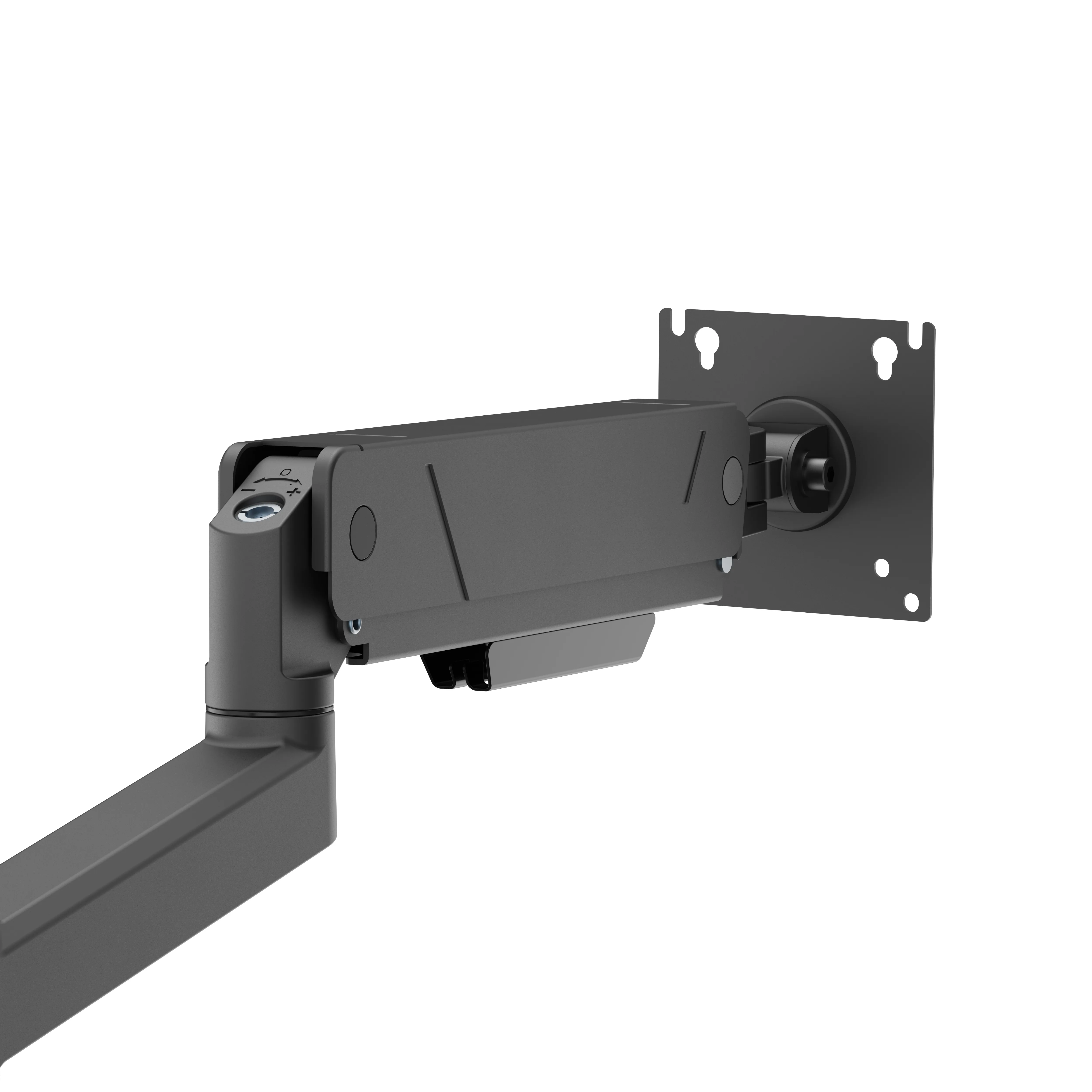 DELTACO ARM-536-1 Desk Mount, for 1 monitor, 17-45", with gas spring, 16kg, VESA 75/100, Black