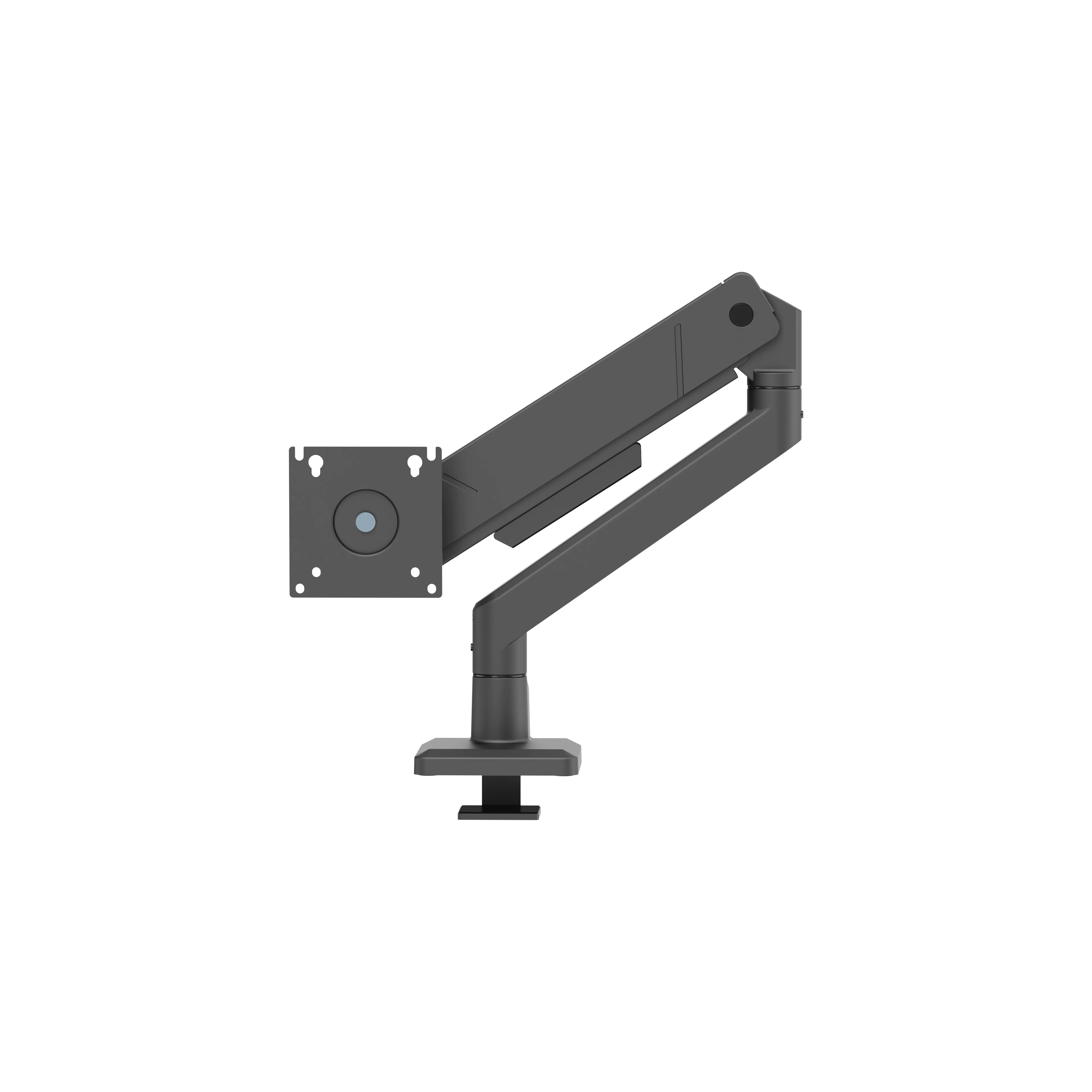 DELTACO ARM-536-1 Desk Mount, for 1 monitor, 17-45", with gas spring, 16kg, VESA 75/100, Black