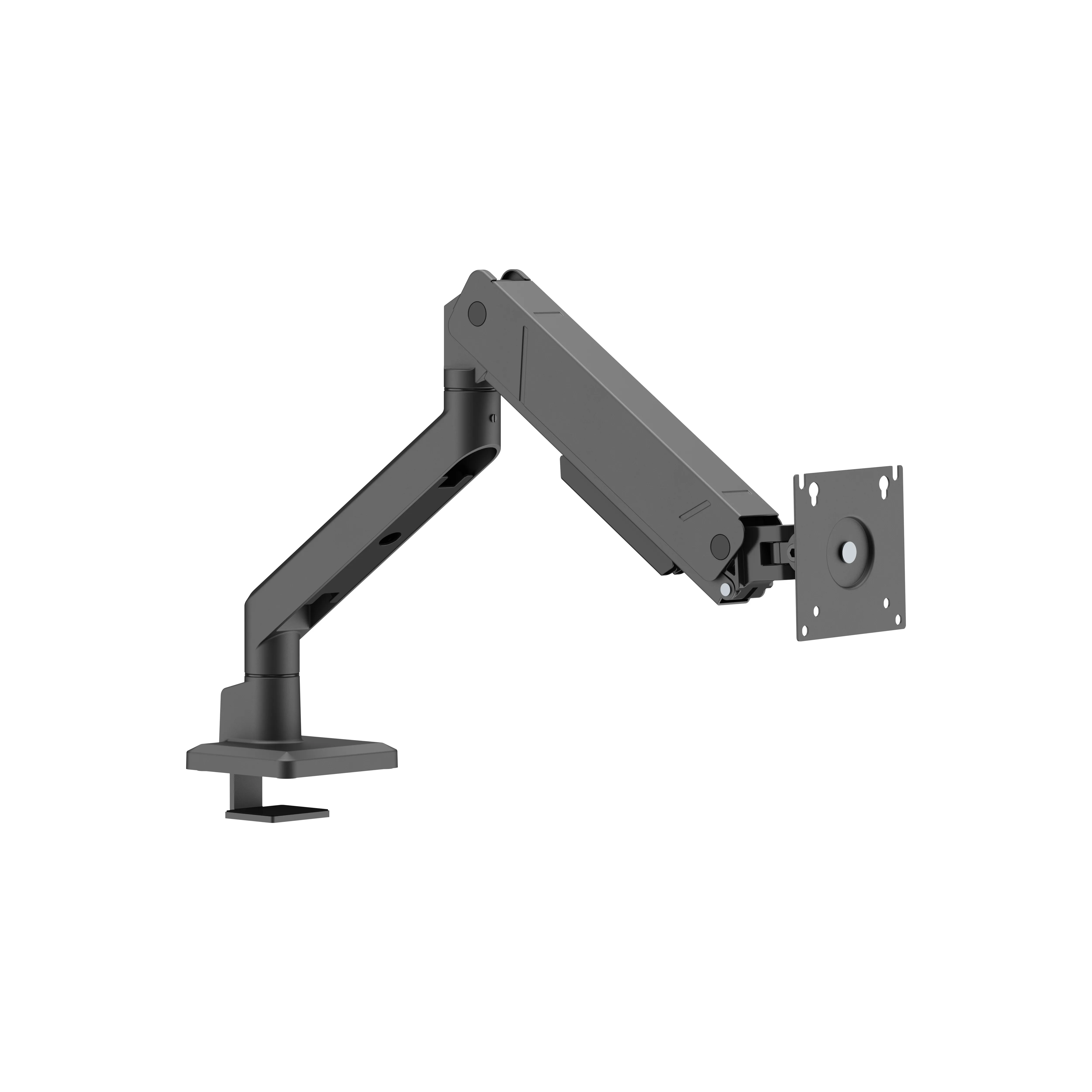 DELTACO ARM-536-1 Desk Mount, for 1 monitor, 17-45", with gas spring, 16kg, VESA 75/100, Black