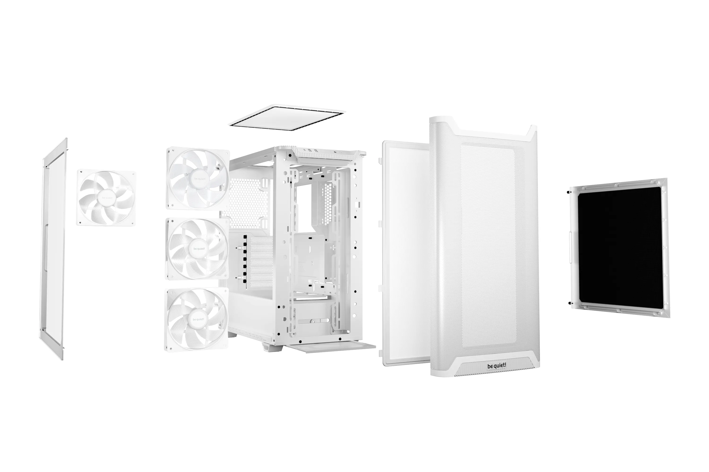 be quiet! Pure Base 501 LX - Mid Tower case, window, White