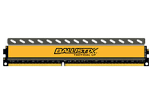 Crucial 4GB (1x4GB) Ballistix Tactical LP, DDR3 1600MHz - Yellow