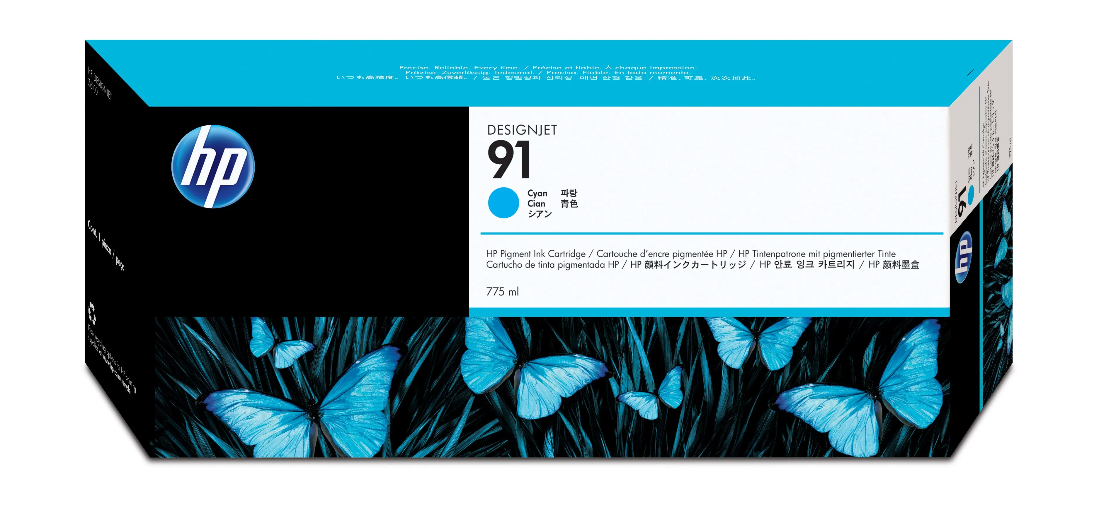 HP 91 ink cyan Vivera 775ml DesignJet Z6100