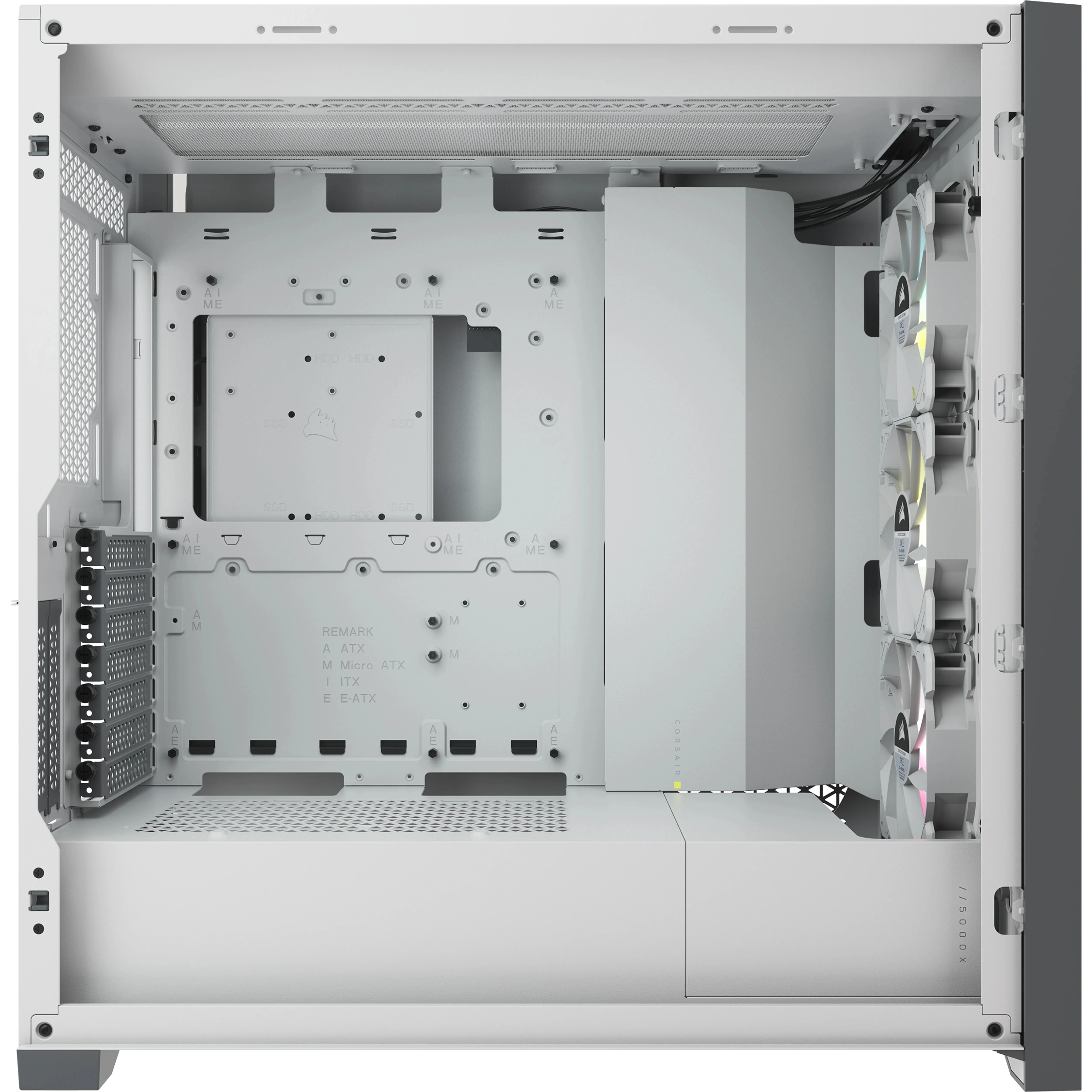 Corsair iCUE 5000X RGB - Mid Tower case, White