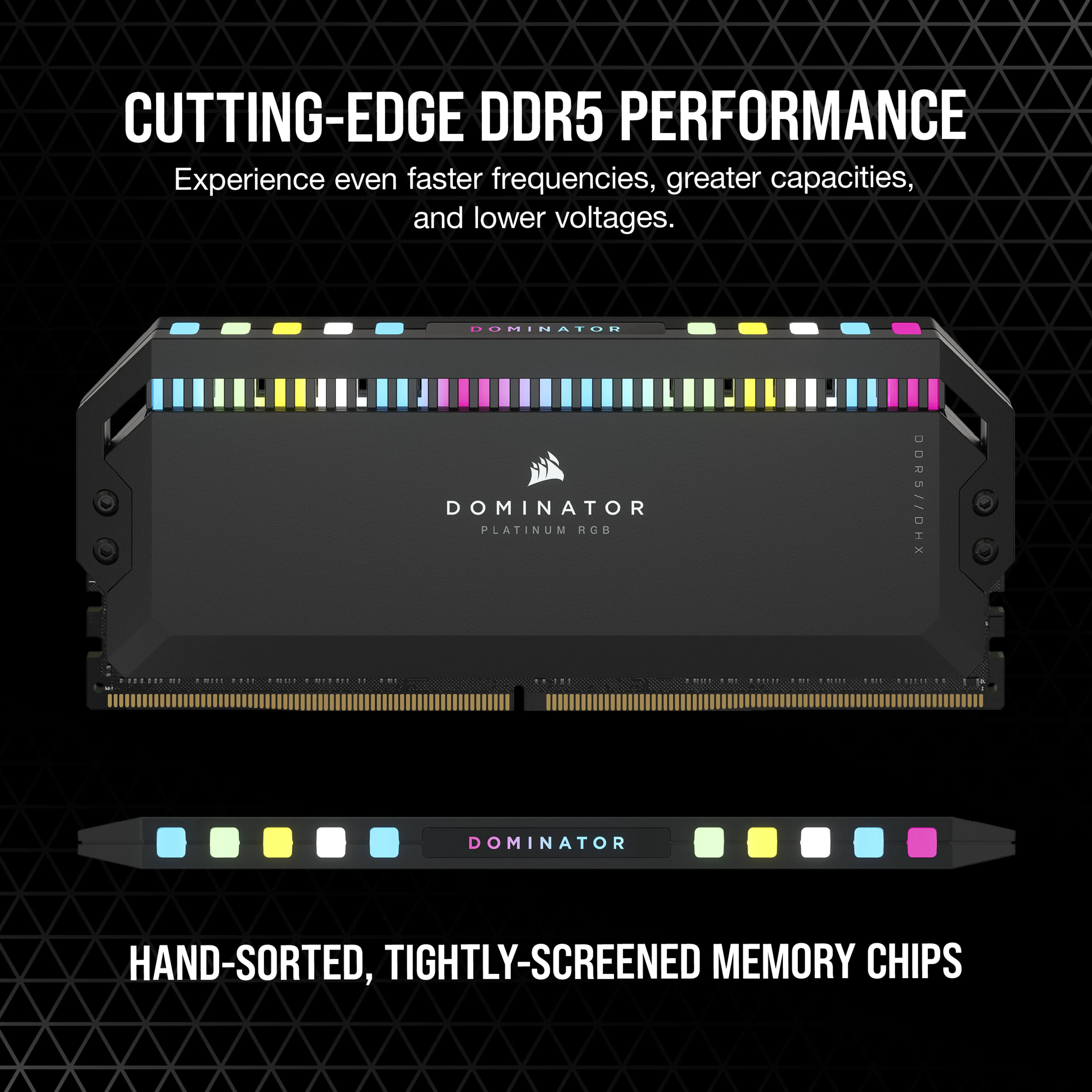 Corsair Dominator Platinum RGB 64 Gt (2 x 32 Gt) DDR5 5600 MHz, CL40 -muisti (XMP)