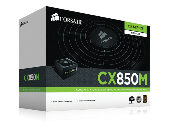 Corsair 850W CX Series CX850M -virtal&auml;hde