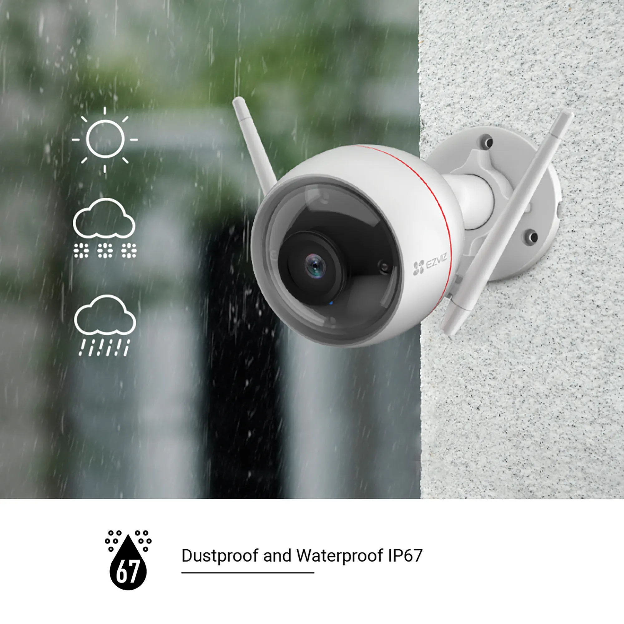 EZVIZ C3W Pro, 1080p, Wi-Fi - surveillance camera for outdoor and indoor