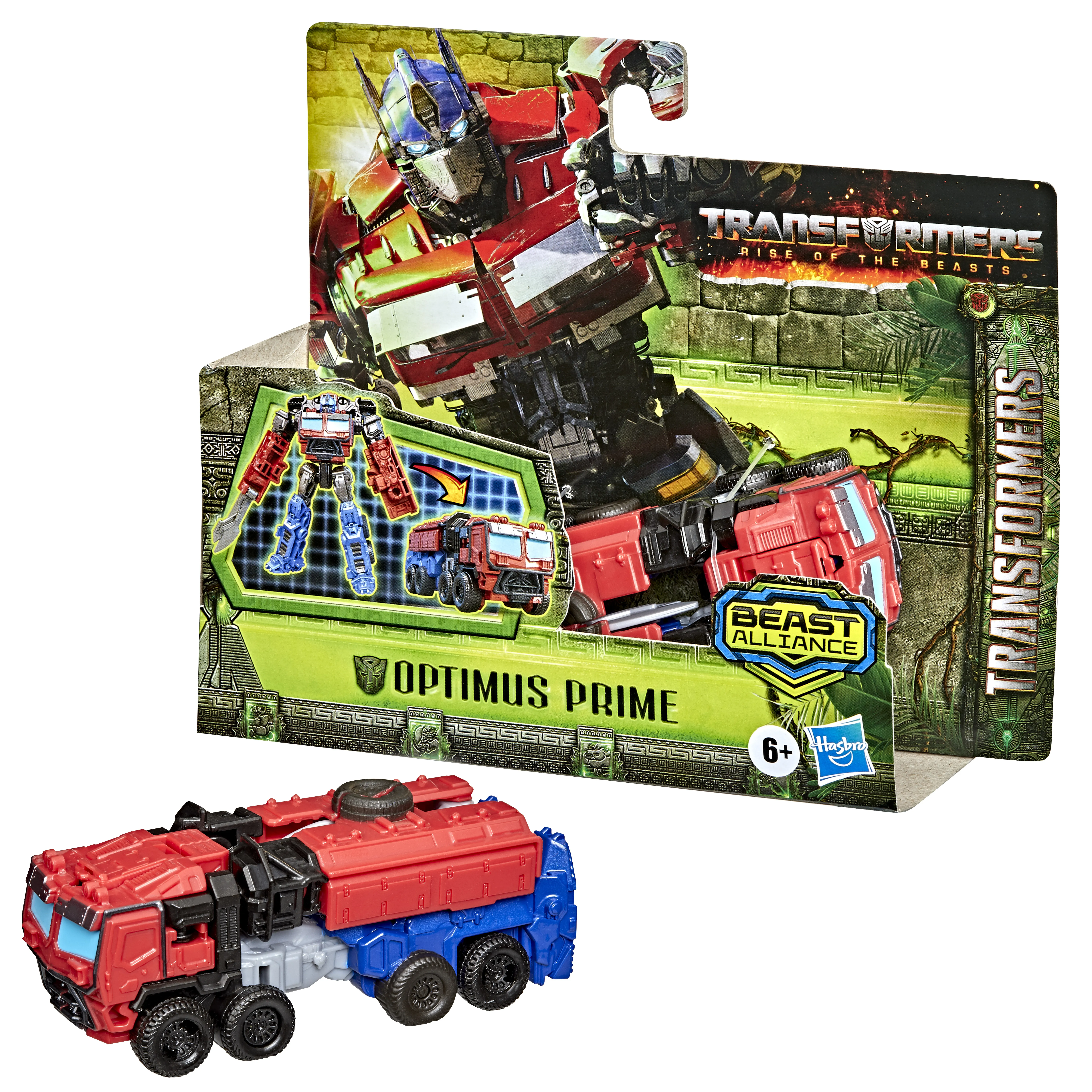 Hasbro Transformers: Rise of the Beasts Battle Changers Optimus Prime Toy Figure (11 cm Tall)