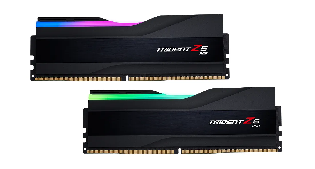 G.Skill DIMM 64 GB DDR5-6000 (2x 32 GB) dual kit, RAM (black, F5-6000J3636F32GX2-T, Trident Z5 RGB, XMP)