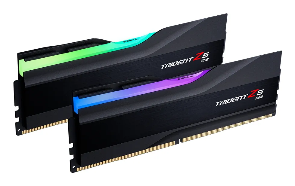 G.Skill DDR5 - 64GB - 6800 - CL - 34 (2x 32 GB) dual kit, RAM (black, F5-6800J3445G32GX2-TZ5RK, Trident Z5 RGB, INTEL XMP)