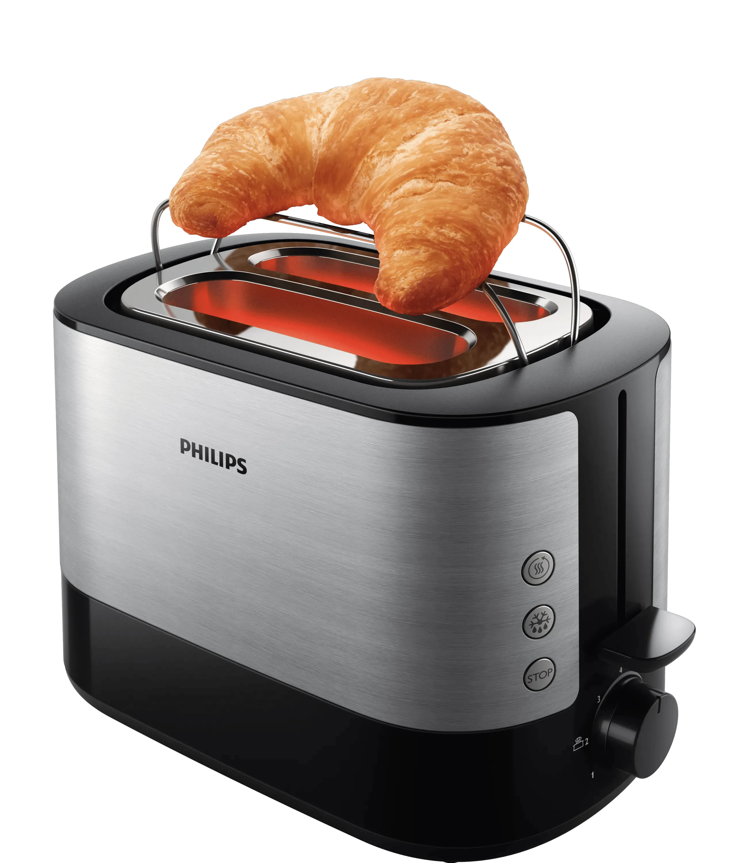 Philips Viva Collection HD2639/90 toaster, 2 slices, Stainless steel