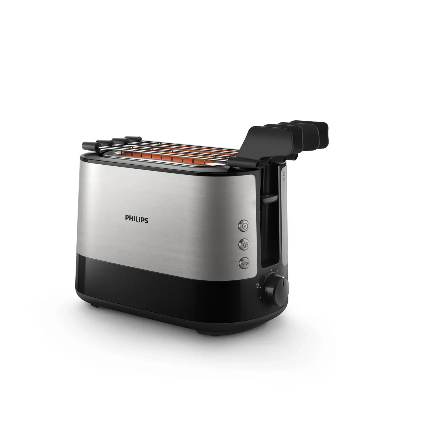 Philips Viva Collection HD2639/90 toaster, 2 slices, Stainless steel