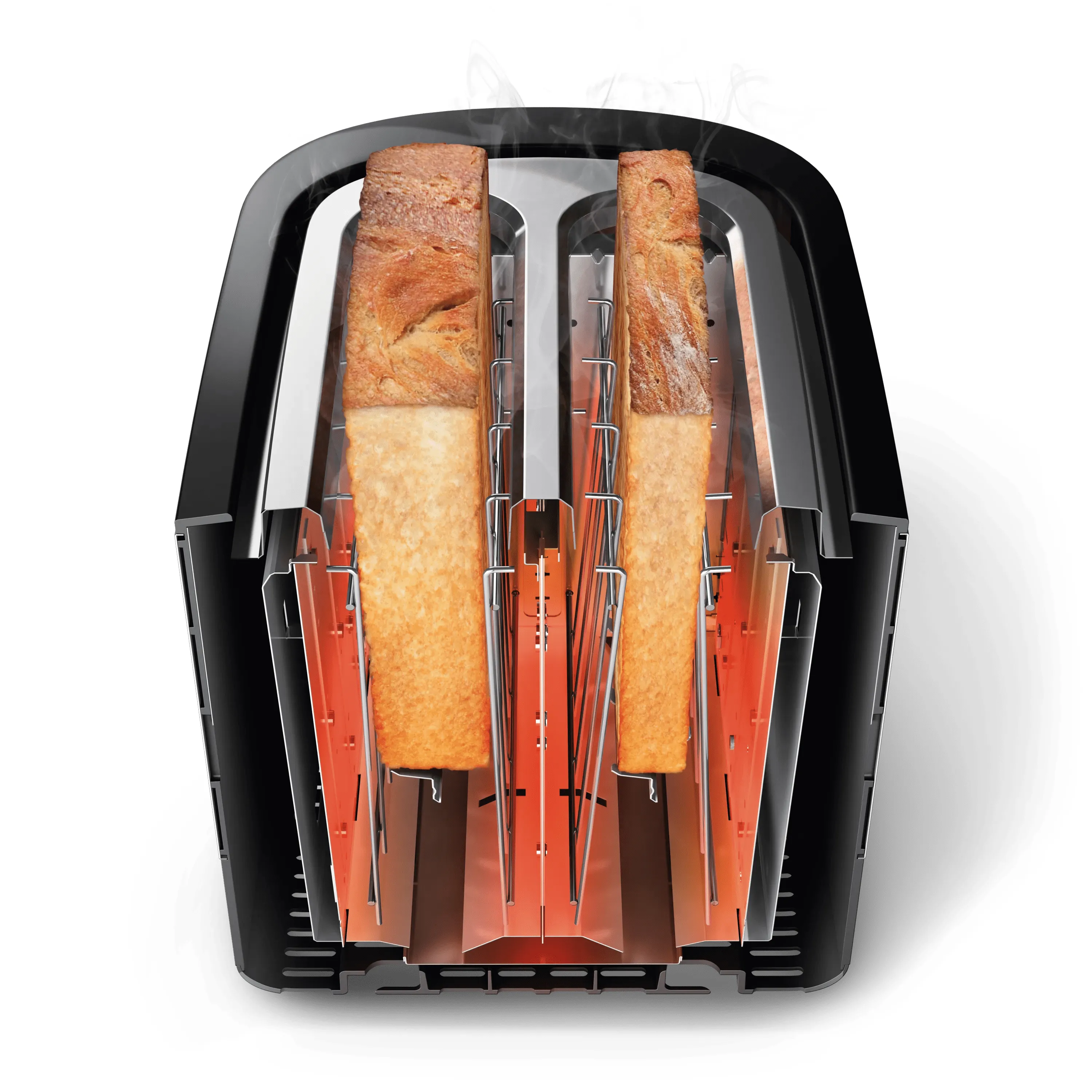 Philips Viva Collection HD2635/90 toaster, 2 slices, Black
