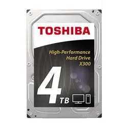 Toshiba 4TB X300, 3.5", SATA, 7200rpm, 128MB - HDD-levy