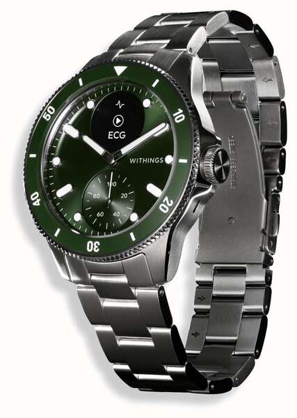 Withings ScanWatch Nova 42mm Smartwatch, Green