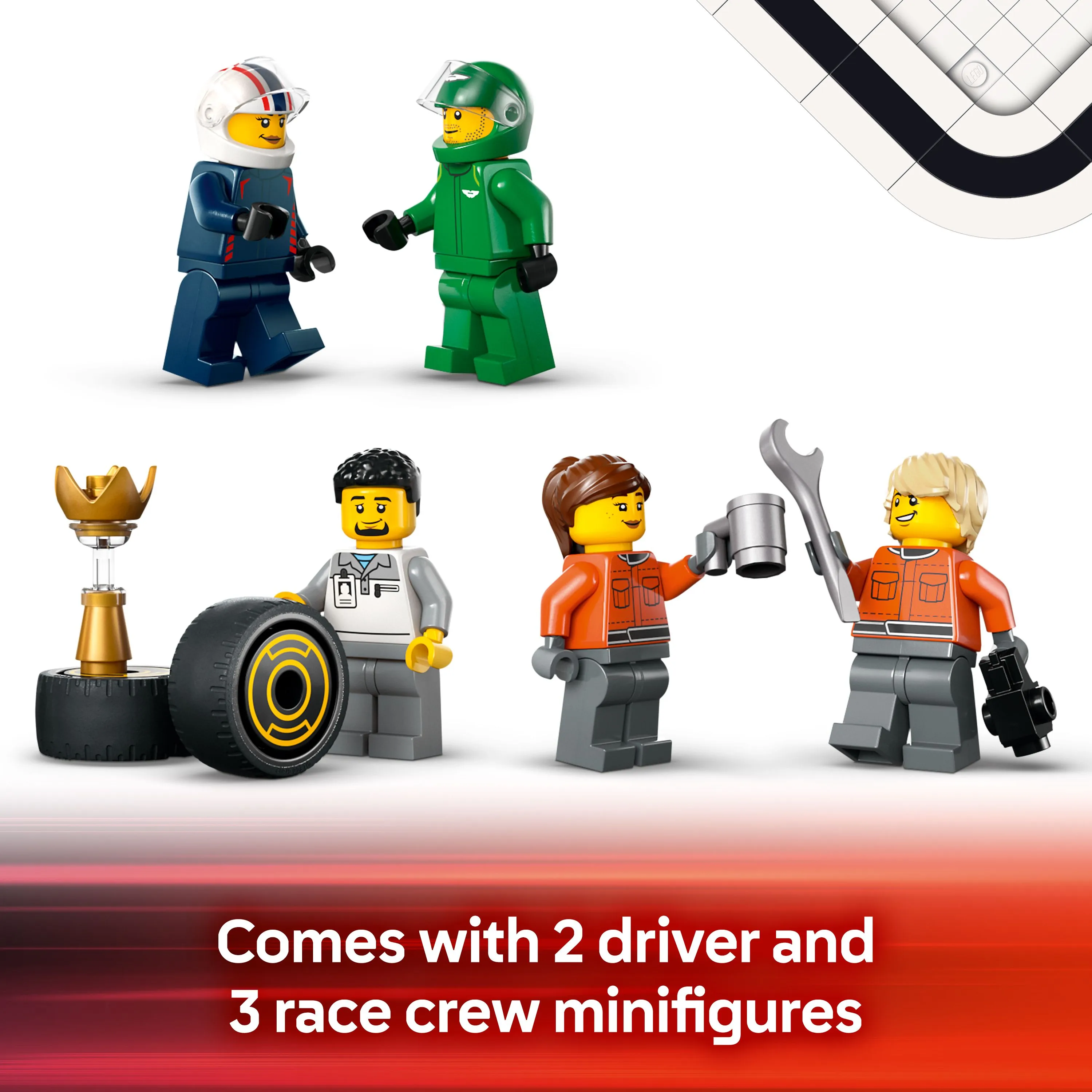 LEGO City F1 Truck and F1 Cars RB20 and AMR24 60445