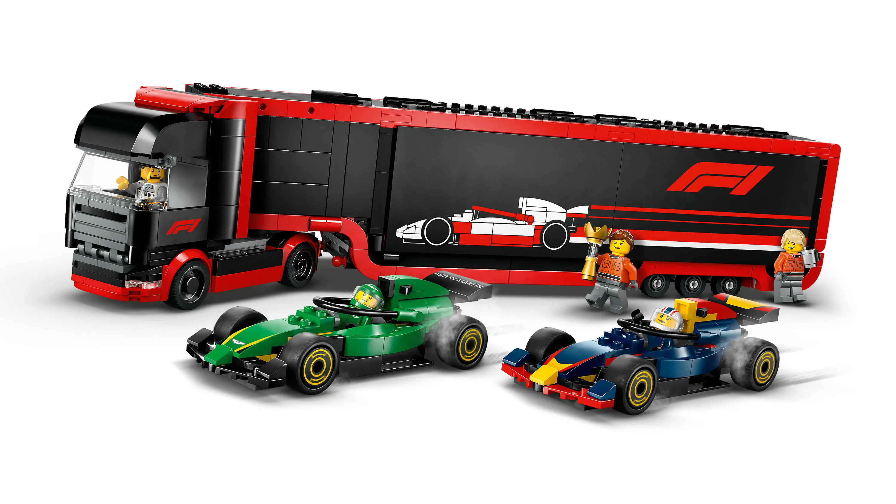 LEGO City F1 Truck and F1 Cars RB20 and AMR24 60445