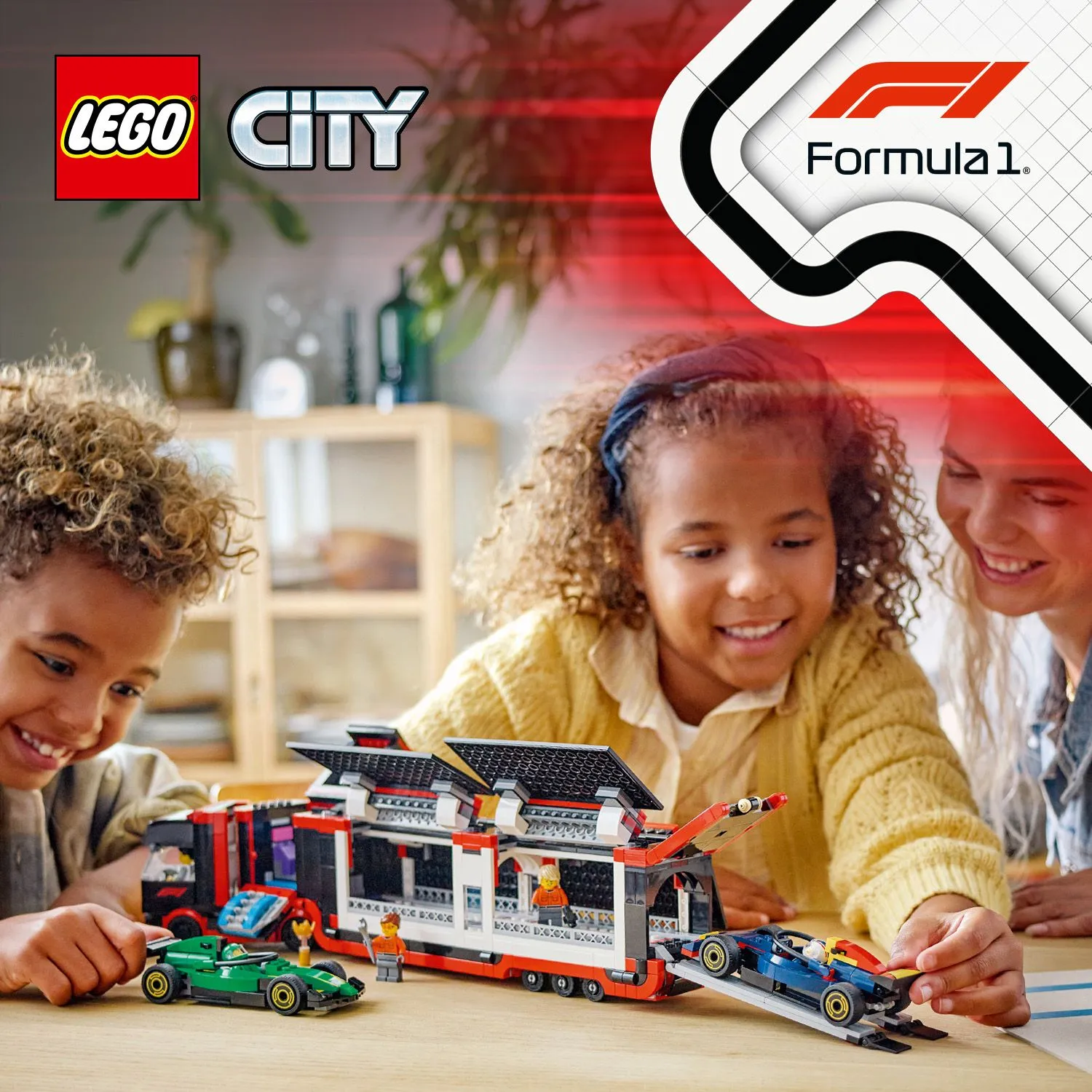 LEGO City F1 Truck and F1 Cars RB20 and AMR24 60445