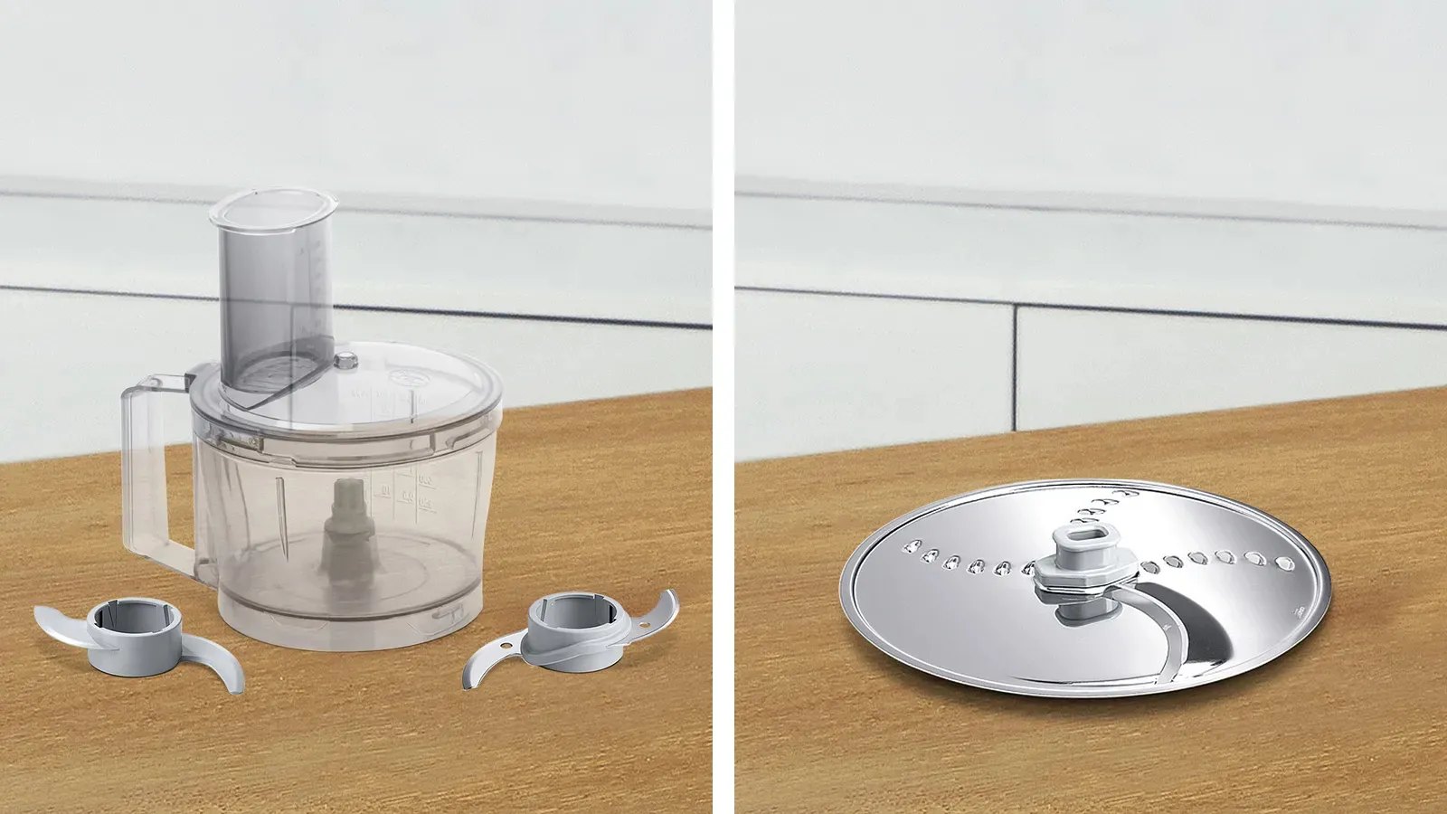 Bosch MultiTalent 3 MCM3100W K&oslash;kkenmaskine 2.3liter Hvid/gr&aring;