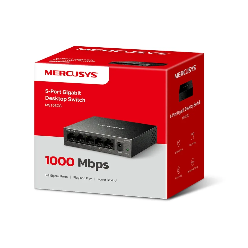 Mercusys MS105GS 5-Port Gigabit - switch