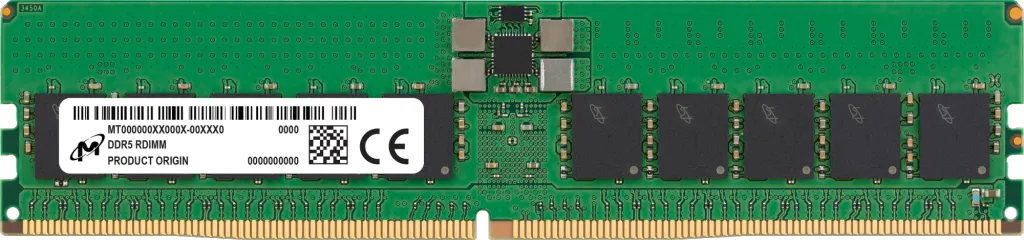Micron DDR5 RDIMM 32GB 2Rx8 4800
