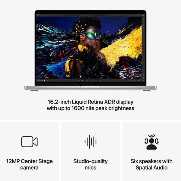 Apple MacBook Pro 16&quot; M4 Pro (14C / 20C), 24GB, 512GB - notebook, Silver (FIN/SWE)