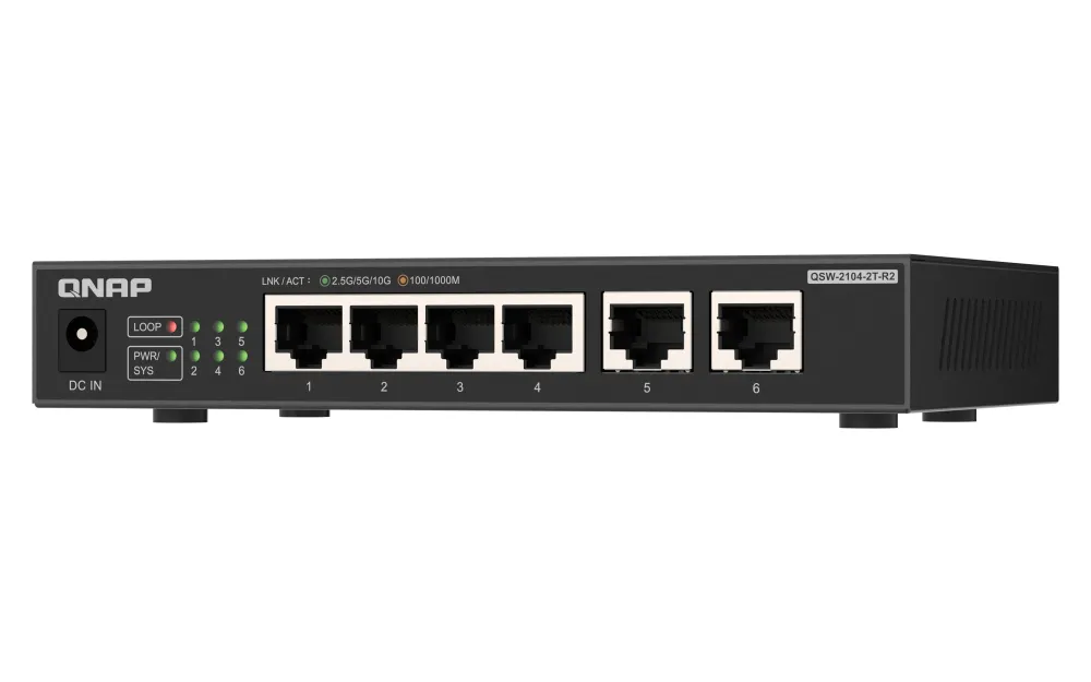 Qnap QSW-2104-2T-R2 2 ports 10GbE RJ45 - switch