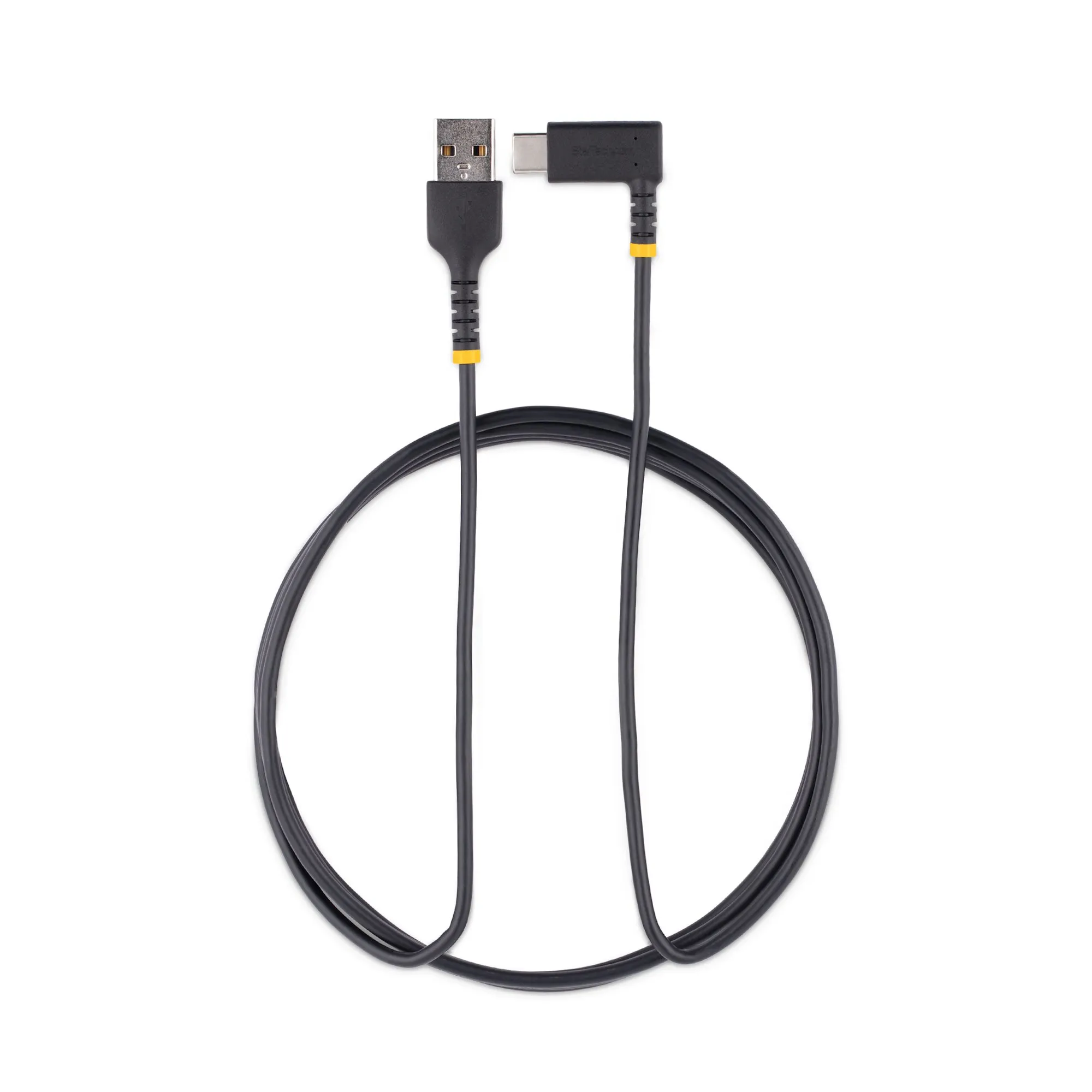 USB-A TO USB-C CHARGING CABLE - 2M RIGHT ANGLE USB-C USBC CABLE