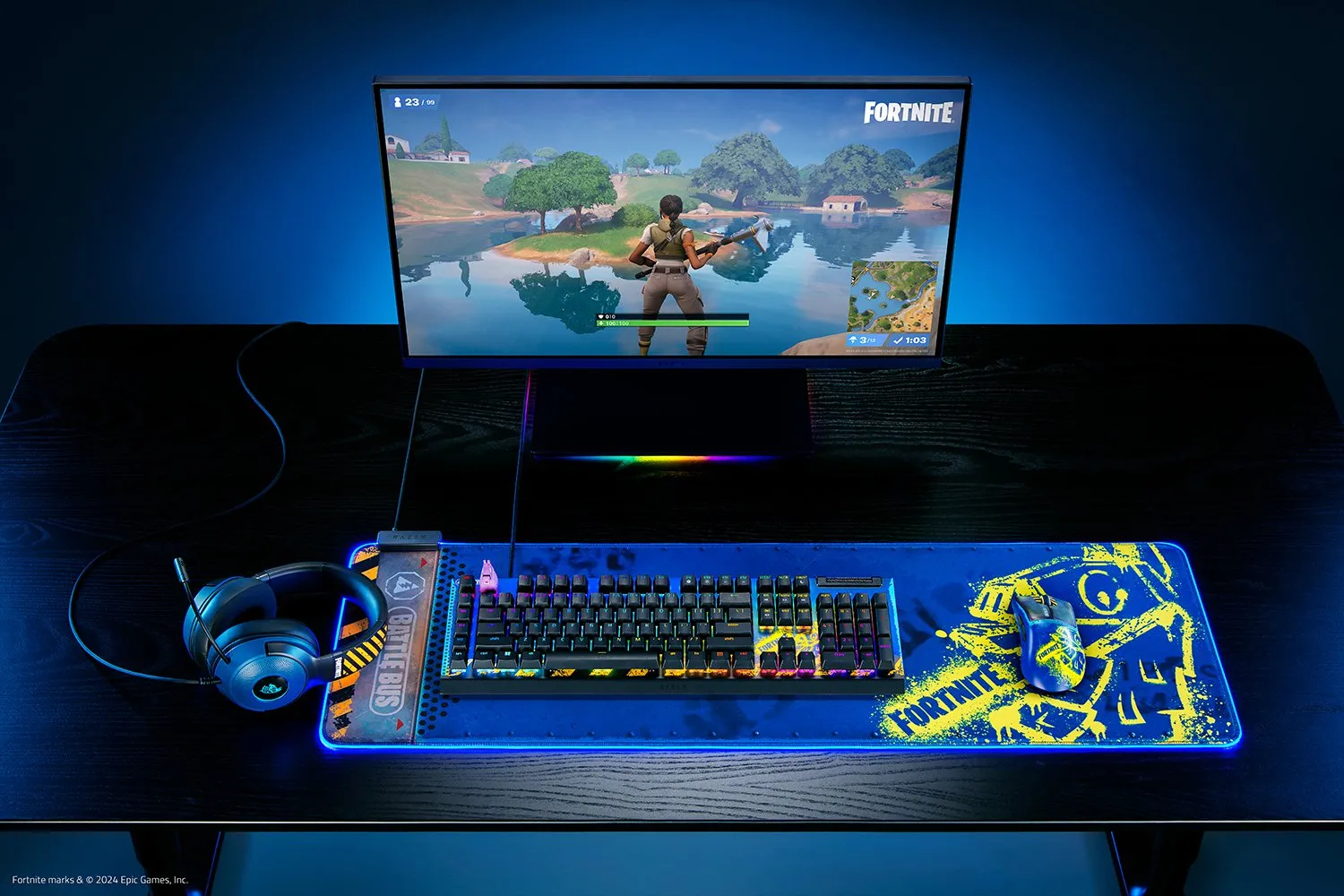 Razer Kraken V3 X Fortnite Edition -pelikuulokemikrofoni