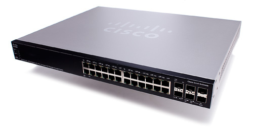 Cisco Small Business SG500X-24MPP - Kytkin - Hallinnoitu - 24 x 10/100/1000 (PoE+) + 4 x 10 Gigabit SFP+ - r&auml;kkiin asennettava - PoE+ (740 W)