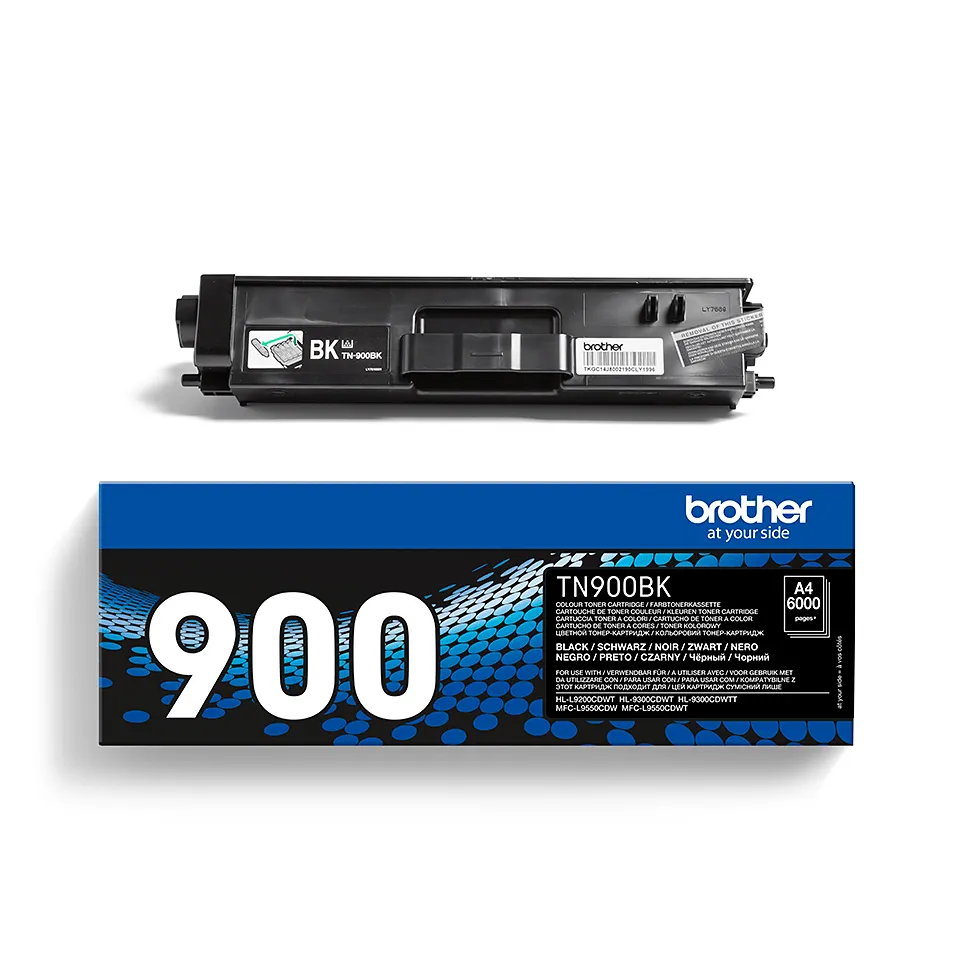 Brother TN900BK toner cartridge, Black