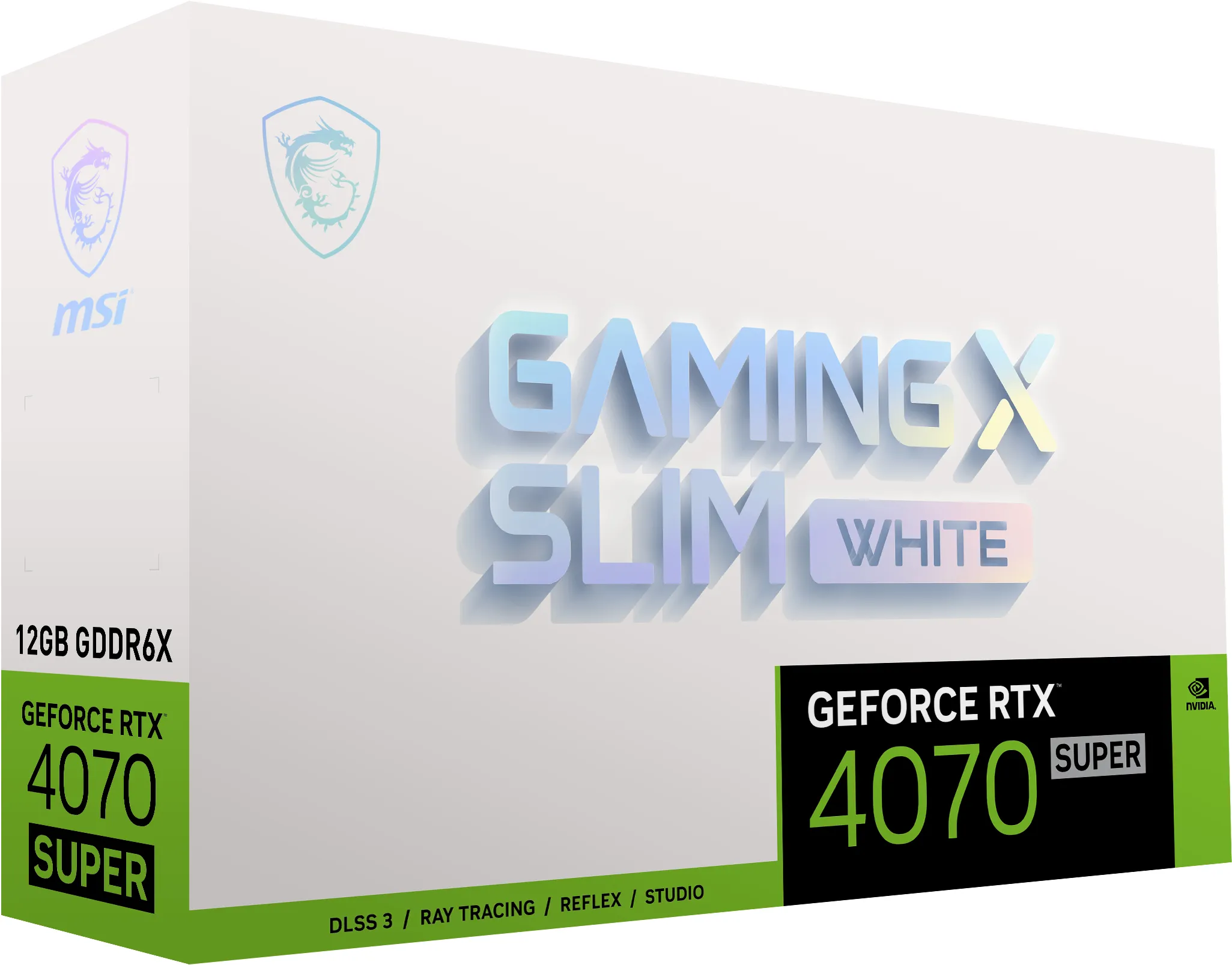 MSI GeForce RTX 4070 SUPER Gaming X Slim White 12GB - Graphics card
