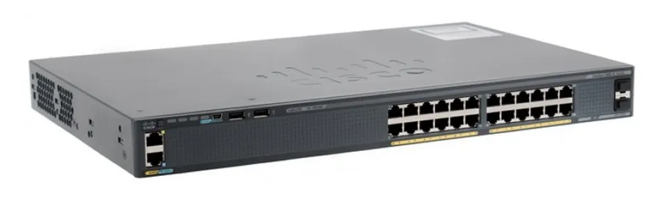 Cisco Catalyst 2960X-24TS-LL - Kytkin - Hallinnoitu - 24 x 10/100/1000 + 2 x Gigabit SFP - ty&ouml;p&ouml;yt&auml;, r&auml;kkiin asennettava