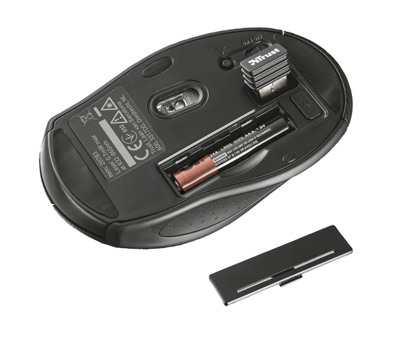 Trust Kerb Compact - wireless mouse, Black/Titanium