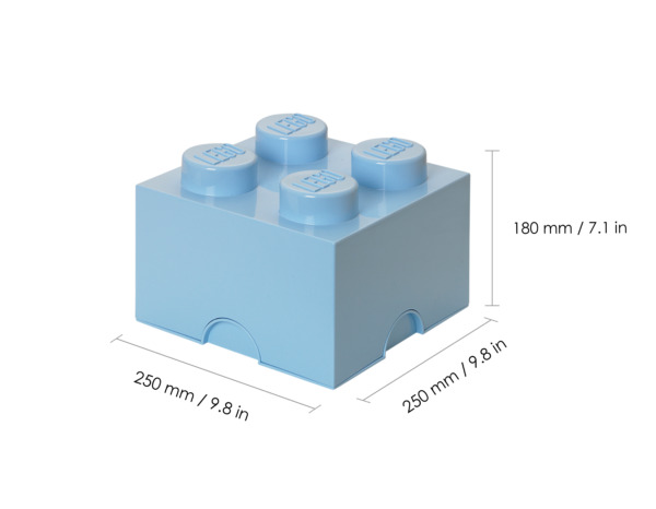 Room Copenhagen LEGO Storage Brick 4 light blue - RC40031736