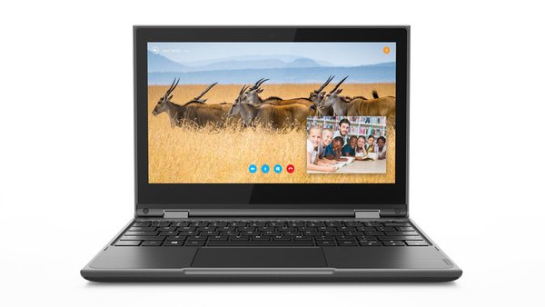 Lenovo 300e G2 11.6&quot; N4120, 4GB, 128GB SSD, Win 10 Pro - notebook, Black