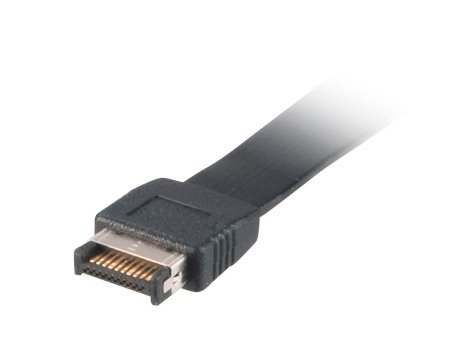 Akasa USB Type-C Frontpanel, 10 Gigabit, USB 3.1 Gen2, svart