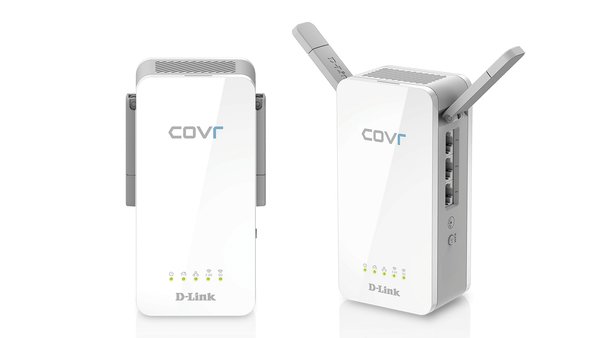 D-Link Covr powerline system, 2,,4GHz/5GHz, upp till 1300 Mbps, vit